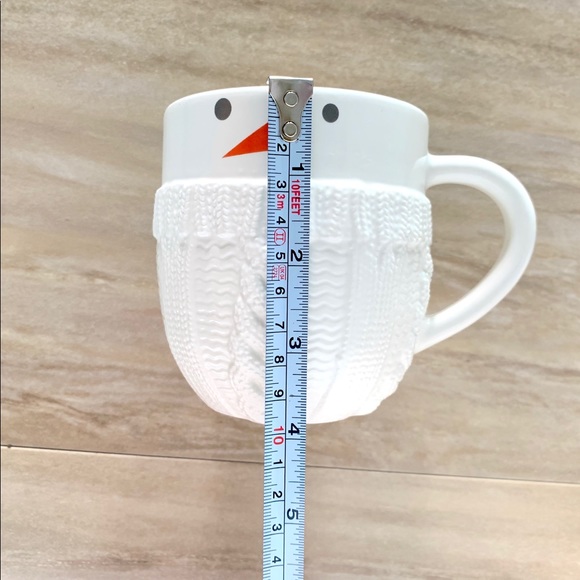 ❌ SOLD ❌ snowman white ceramic scarf mug hallmark - Picture 6 of 10